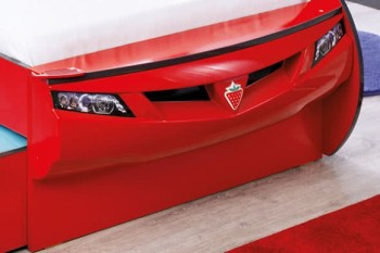 CARBED Кровать-машина Coupe с выдвижной кроватью Red 20.03.1306.00 в Вилюйске - vilyujsk.mebel54.com | фото