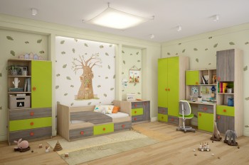 Детская комната Пуговка в Вилюйске - vilyujsk.mebel54.com | фото