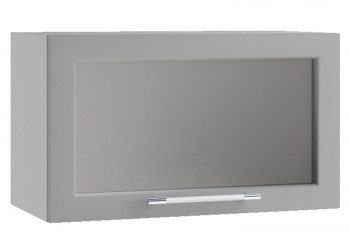 Гарда ПГС 600 шкаф верхний горизонтальный со стеклом Белый в Вилюйске - vilyujsk.mebel54.com | фото