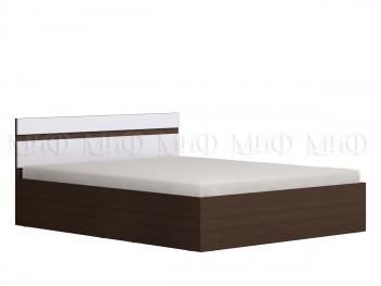 Ким кровать 1,6 (Венге/белый глянец) в Вилюйске - vilyujsk.mebel54.com | фото