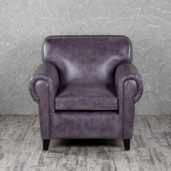 Кресло кожаное Элегант (Фиолетовый) в Вилюйске - vilyujsk.mebel54.com | фото