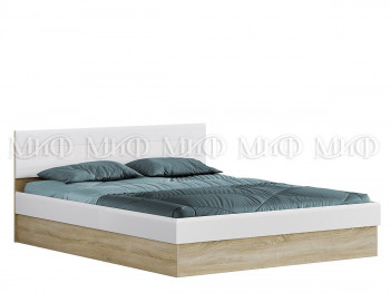 Кровать 1,4 спальня Фортуна (Дуб сонома/белый глянец) в Вилюйске - vilyujsk.mebel54.com | фото