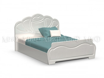 Кровать 1,4м Гармония (Белый/Белый глянец) в Вилюйске - vilyujsk.mebel54.com | фото