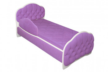 Кровать 170 Гармония 67 Светло-фиолетовый (мягкий бортик) в Вилюйске - vilyujsk.mebel54.com | фото
