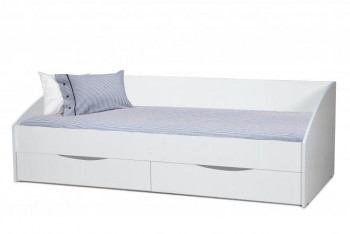 Кровать одинарная "Фея - 3" (симметричная) New/(белый / белый / ДВПО: белый) в Вилюйске - vilyujsk.mebel54.com | фото