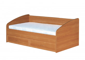 Кровать с ящиками с задней спинкой 900-1 без матраса Вишня Оксфорд в Вилюйске - vilyujsk.mebel54.com | фото