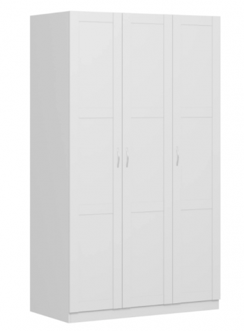 Шкаф трехдверный Пегас сборный белый в Вилюйске - vilyujsk.mebel54.com | фото